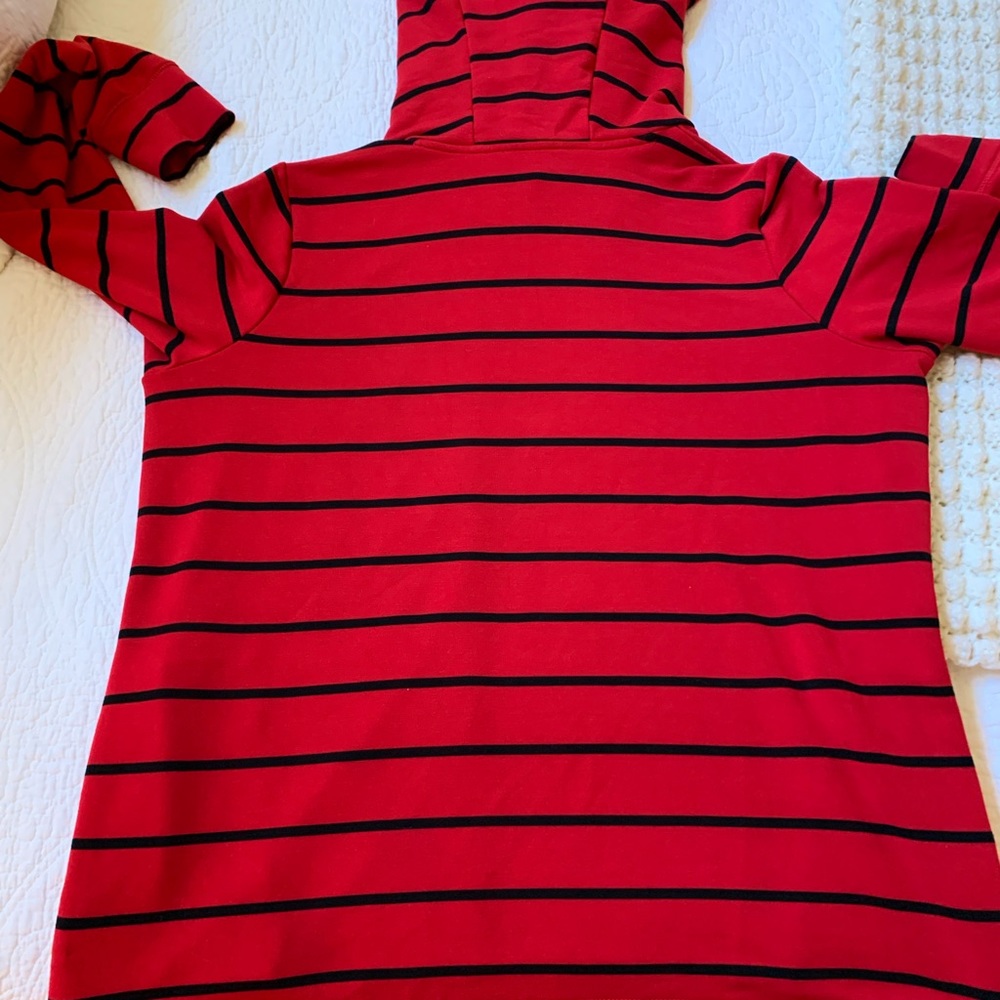 Lauren Ralph Lauren stripped cowl neck tunic pockets - Picture 6 of 8